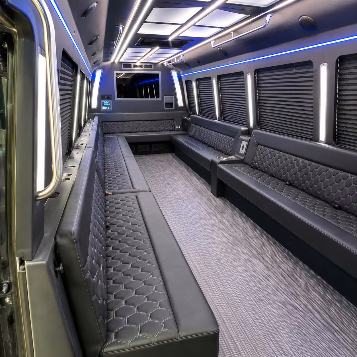 30 passenger party bus interior