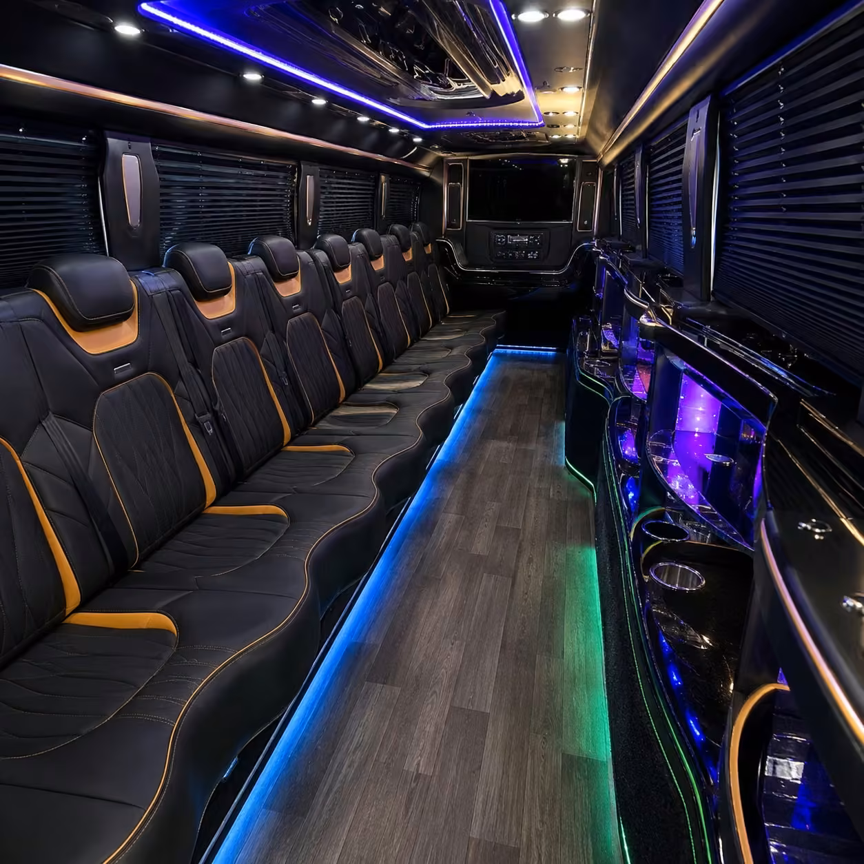 chrysler 300 limo inside