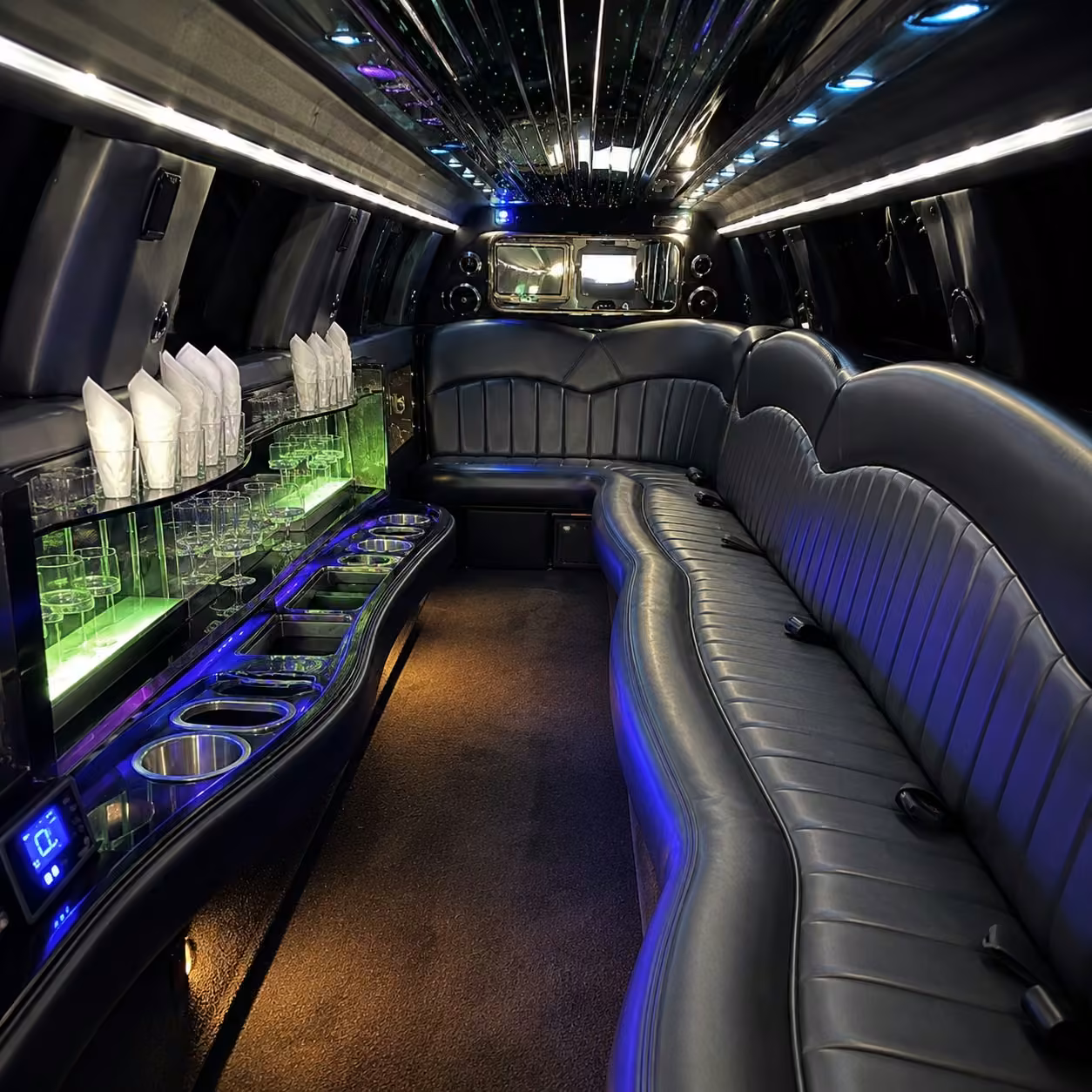 evansville limo interior